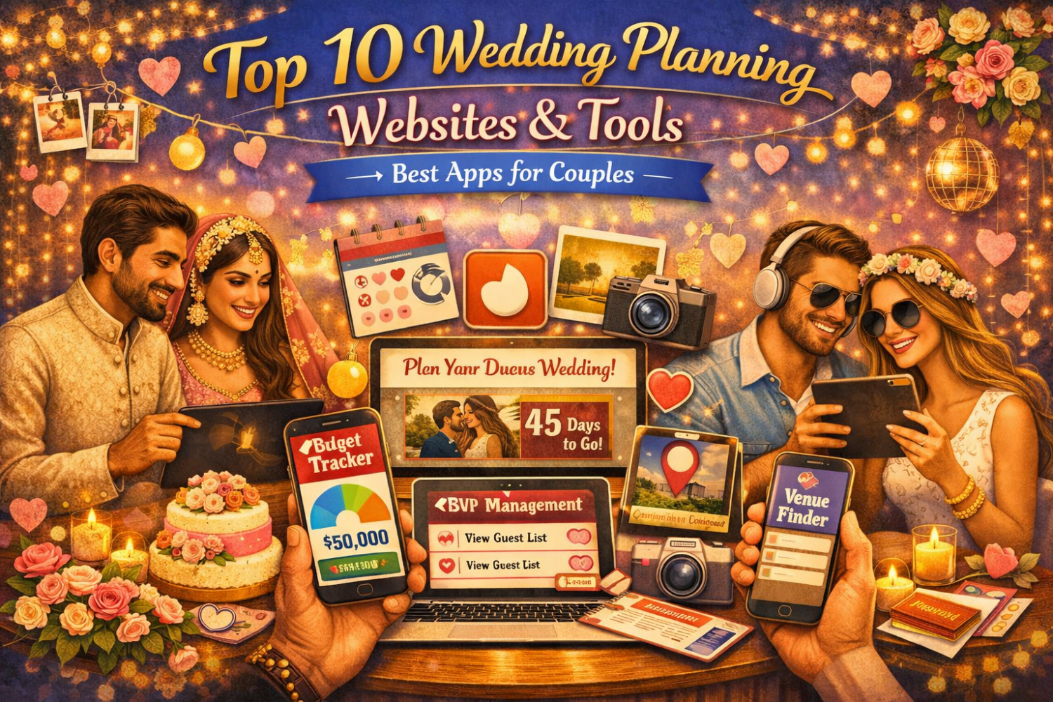 Top 10 Wedding Planning Websites & Tools  | Best Apps for Couples